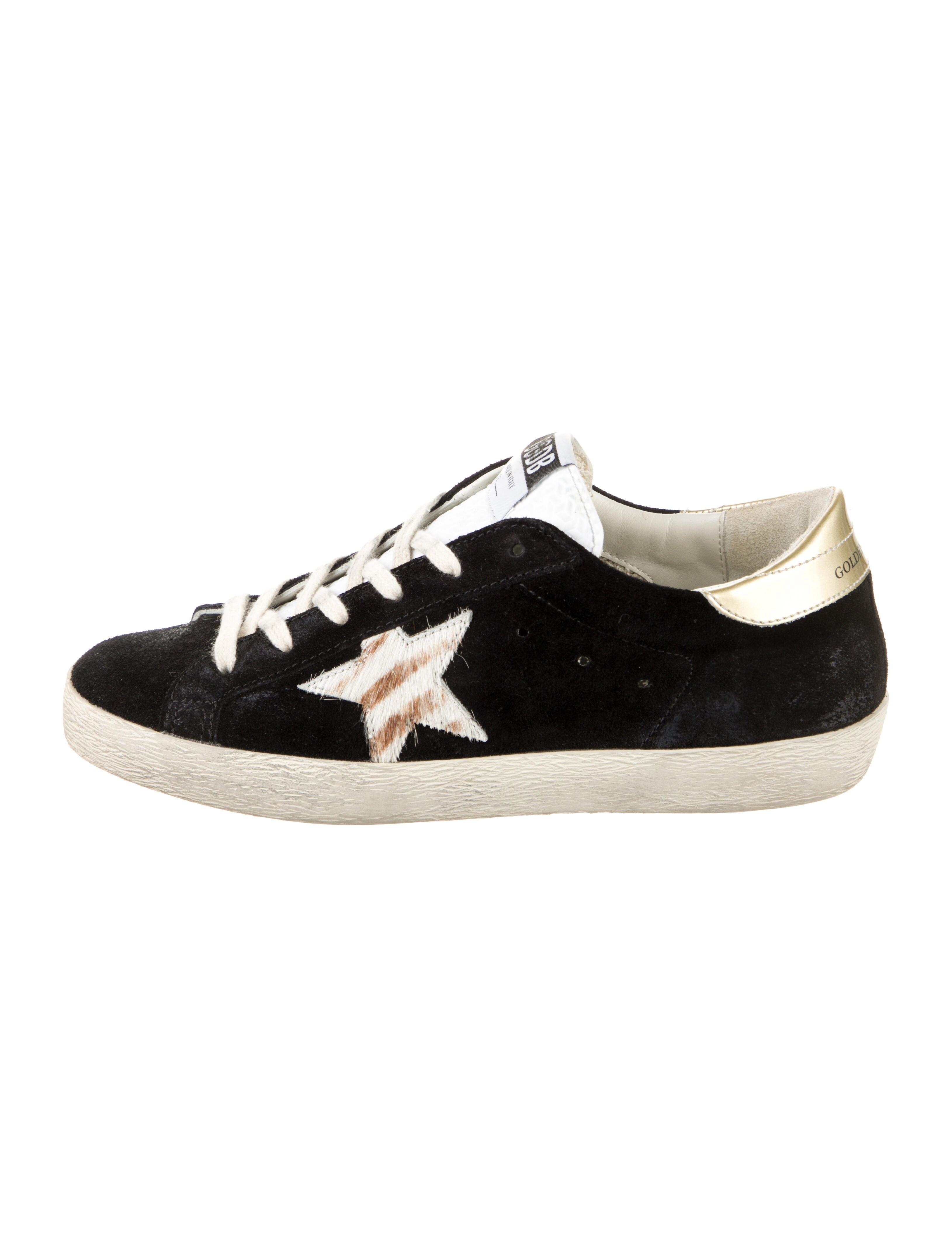 Golden Goose Suede Distressed Accents Sneakers
