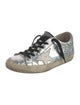 Golden Goose Leather Colorblock Pattern Sneakers