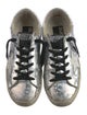 Golden Goose Leather Colorblock Pattern Sneakers