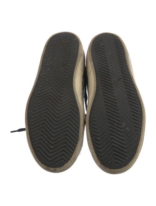 Golden Goose Leather Colorblock Pattern Sneakers