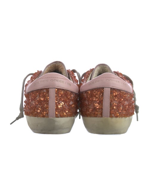 Golden Goose Leather Colorblock Pattern Sneakers