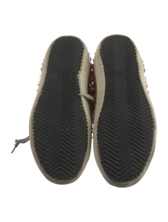 Golden Goose Leather Colorblock Pattern Sneakers