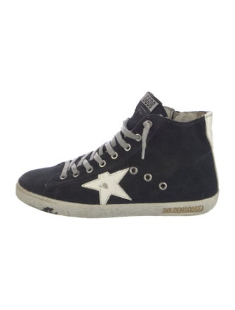 Golden Goose Suede Distressed Accents Sneakers