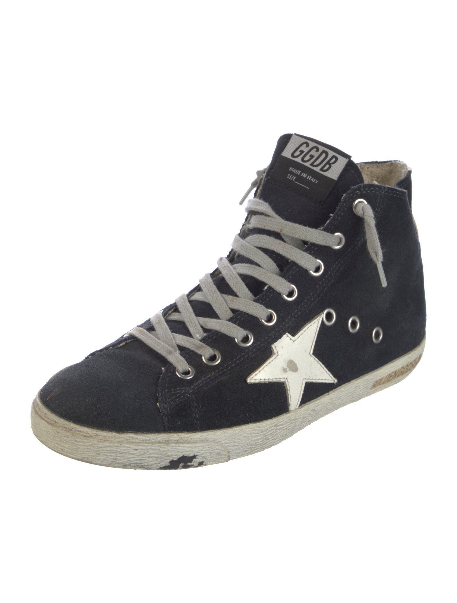 Golden Goose Suede Distressed Accents Sneakers