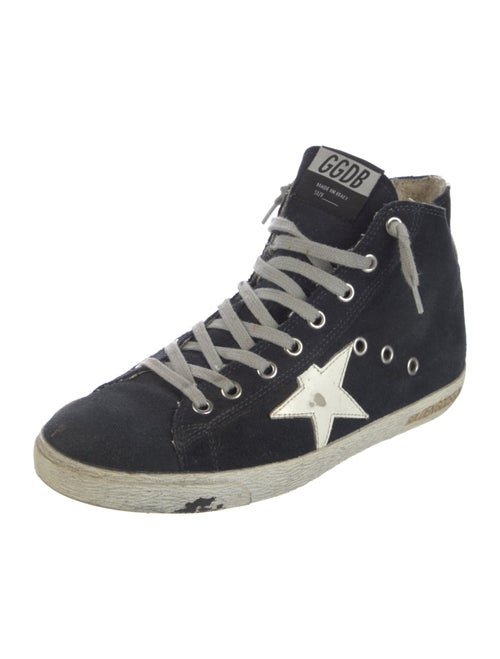 Golden Goose Suede Distressed Accents Sneakers