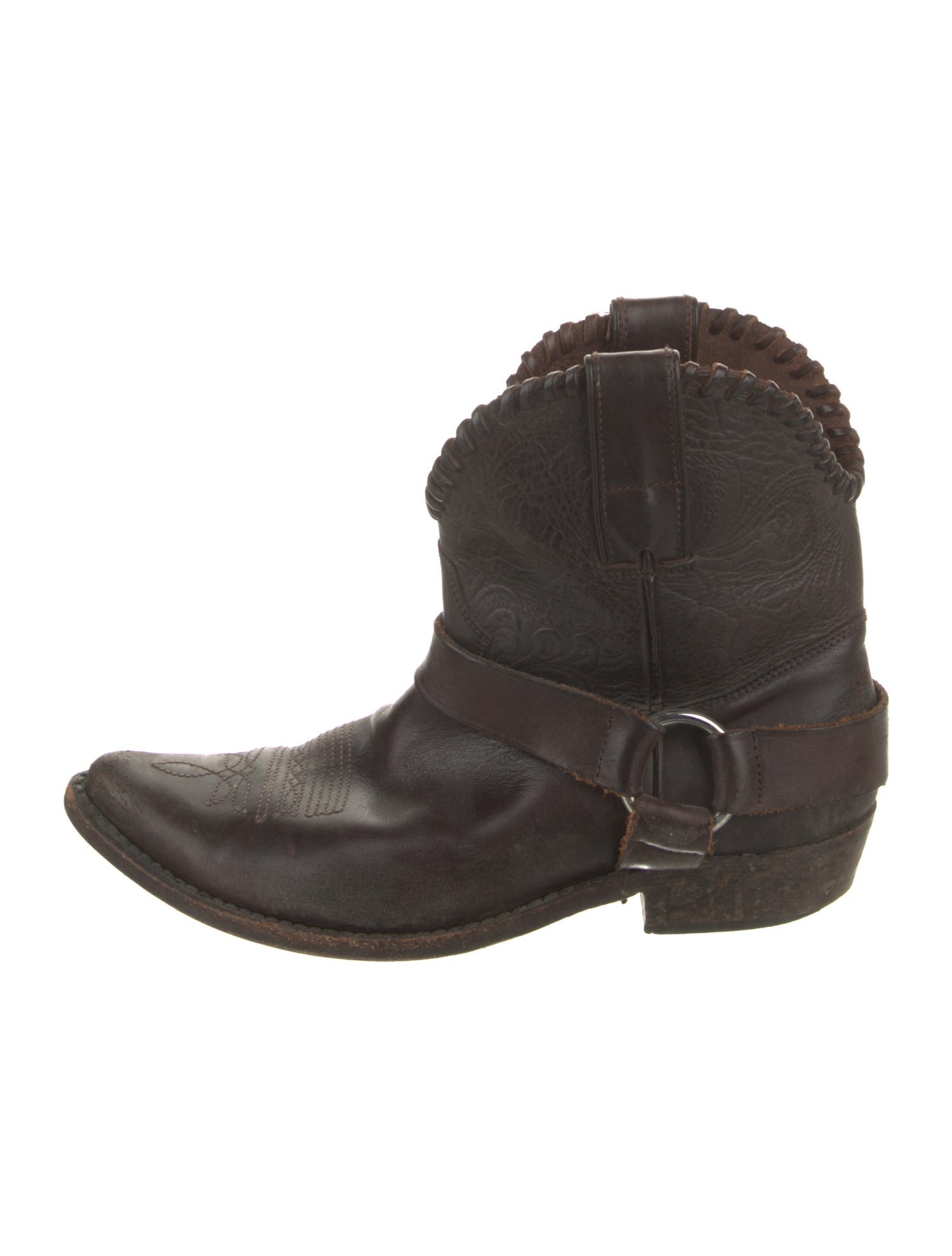 Golden Goose Leather Western Boots