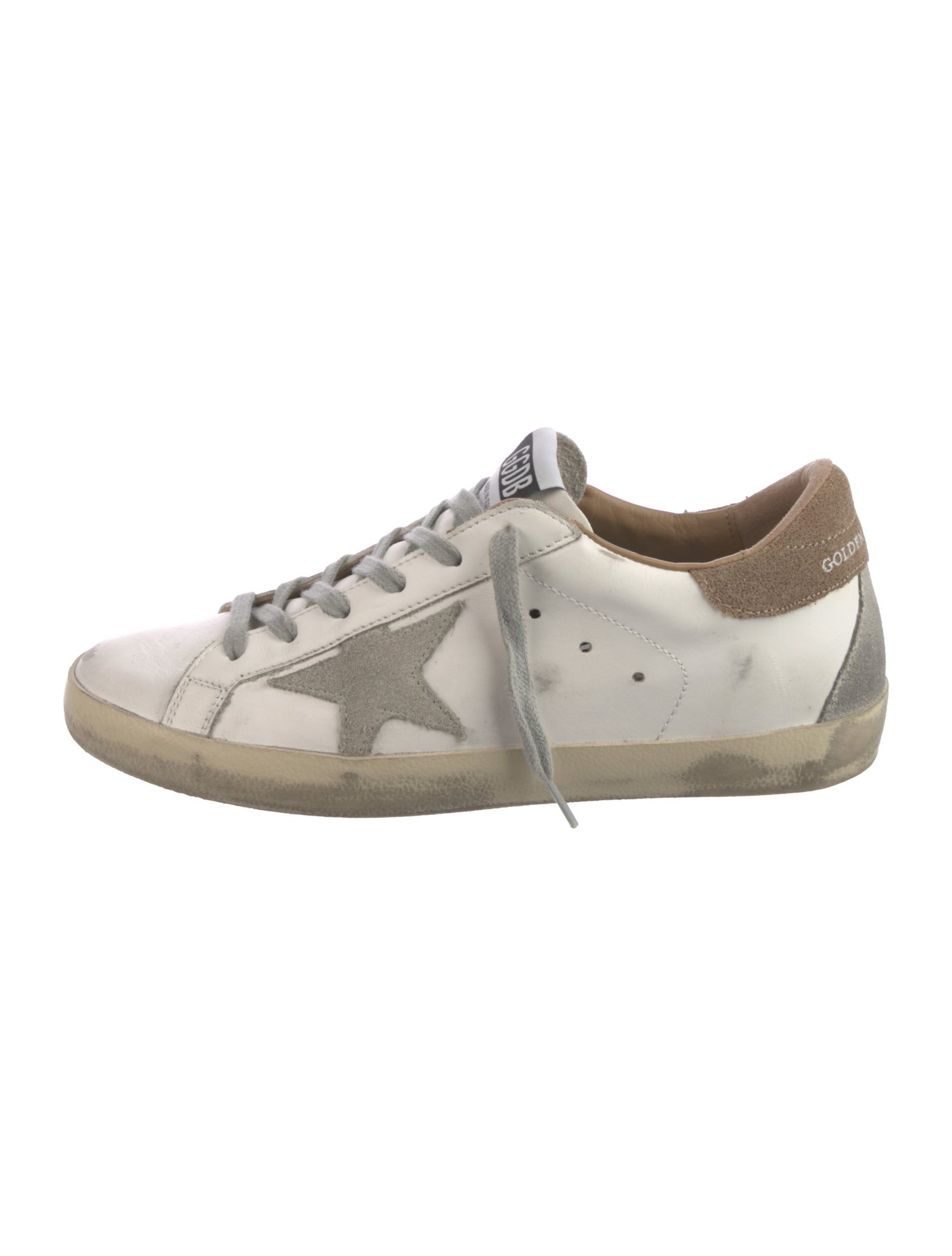 Golden Goose Leather Printed Sneakers