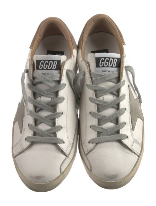 Golden Goose Leather Printed Sneakers