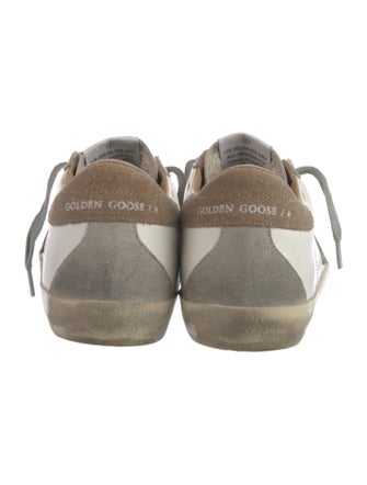 Golden Goose Leather Printed Sneakers