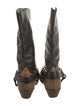 Golden Goose Leather Distressed Accents Moto Boots