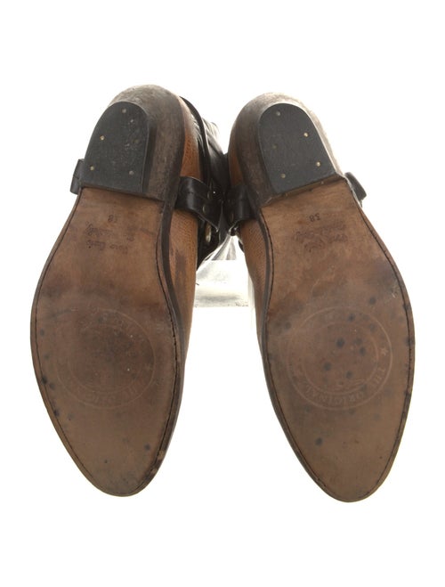 Golden Goose Leather Distressed Accents Moto Boots