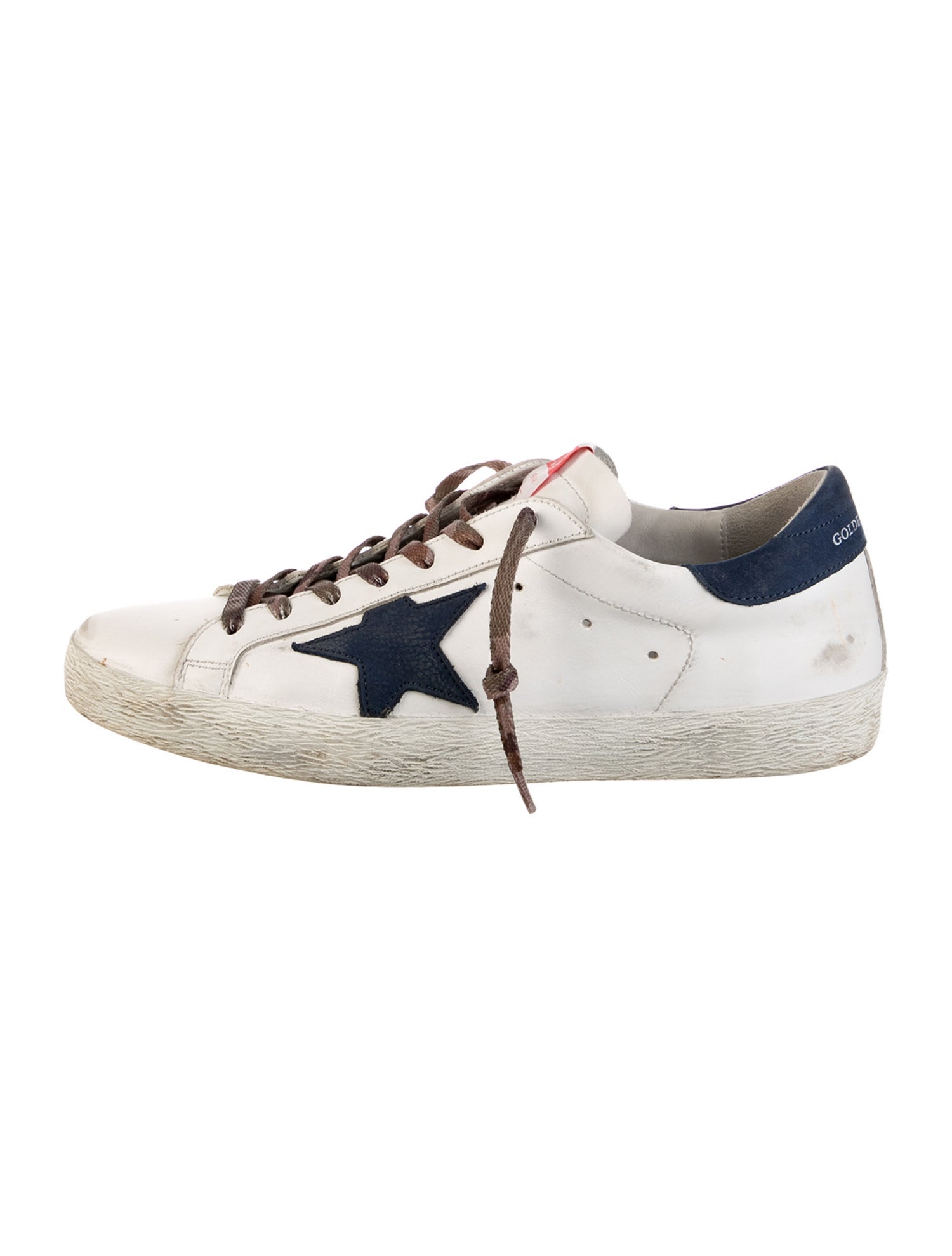 Golden Goose Leather Distressed Accents Sneakers