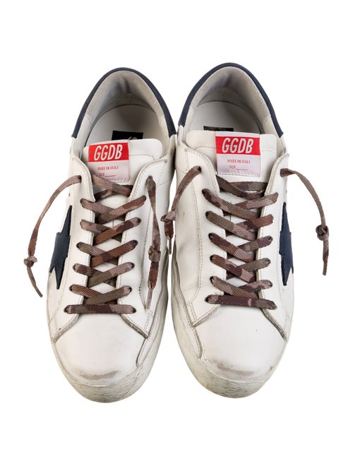Golden Goose Leather Distressed Accents Sneakers