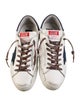 Golden Goose Leather Distressed Accents Sneakers