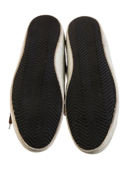 Golden Goose Leather Distressed Accents Sneakers
