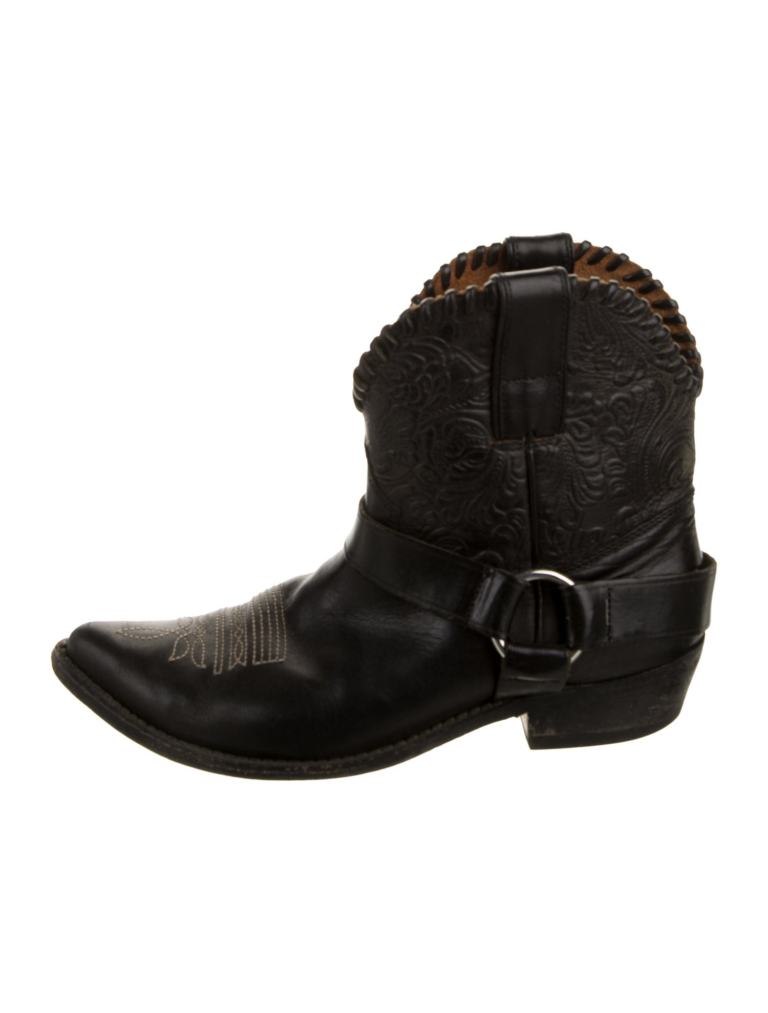 Golden Goose Leather Western Boots