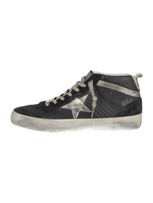 Golden Goose Suede Graphic Print Sneakers