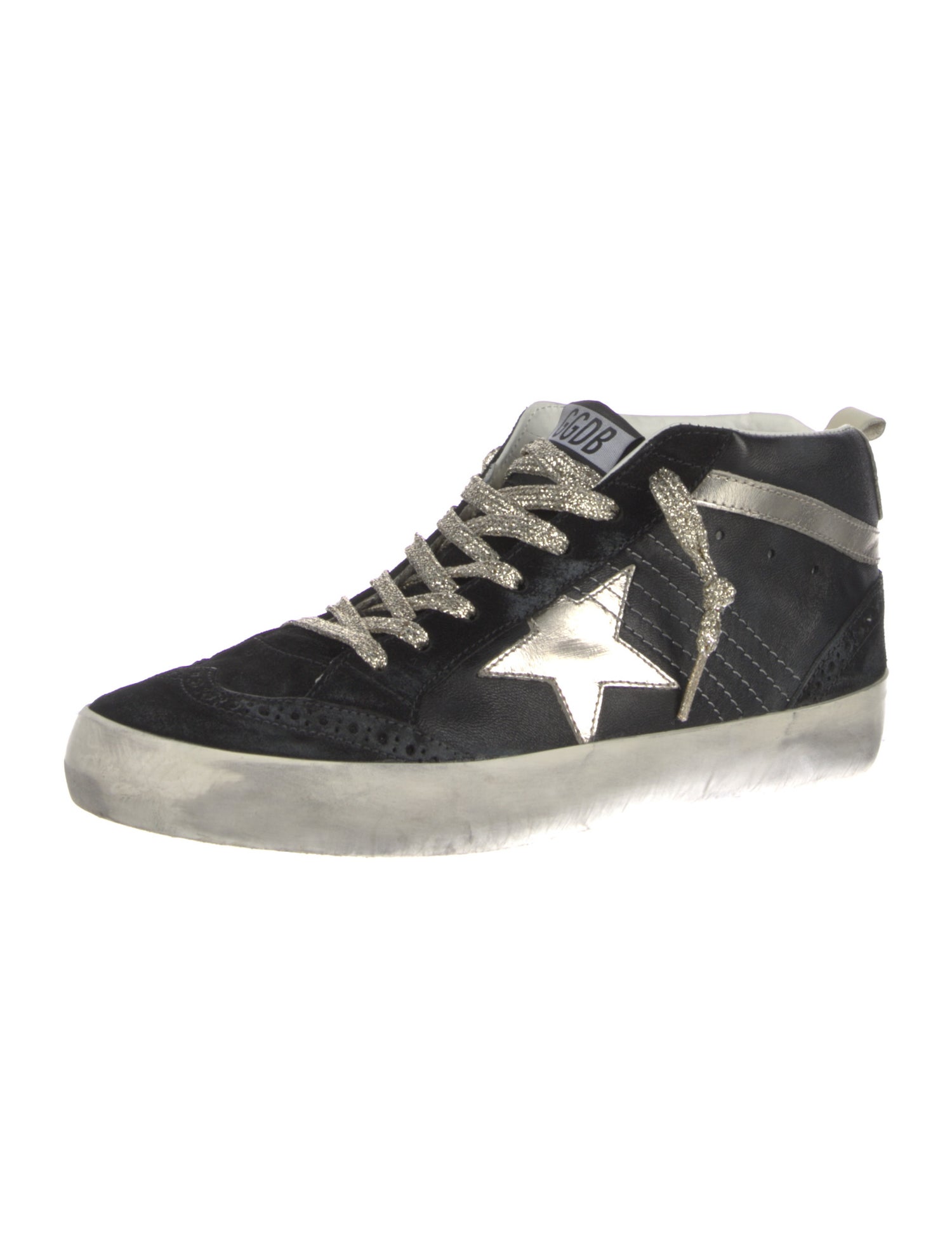 Golden Goose Suede Graphic Print Sneakers