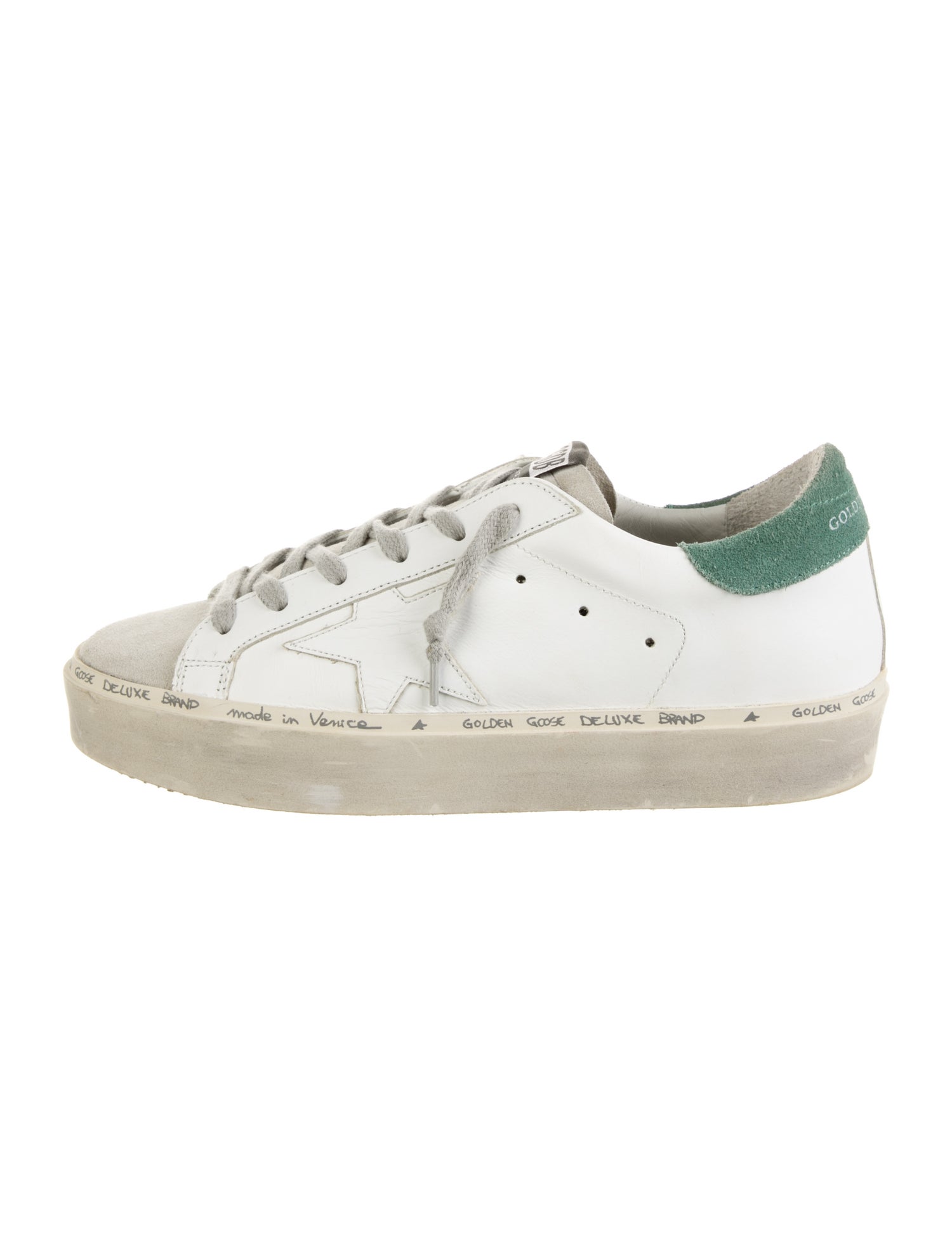 Golden Goose Leather Distressed Accents Sneakers
