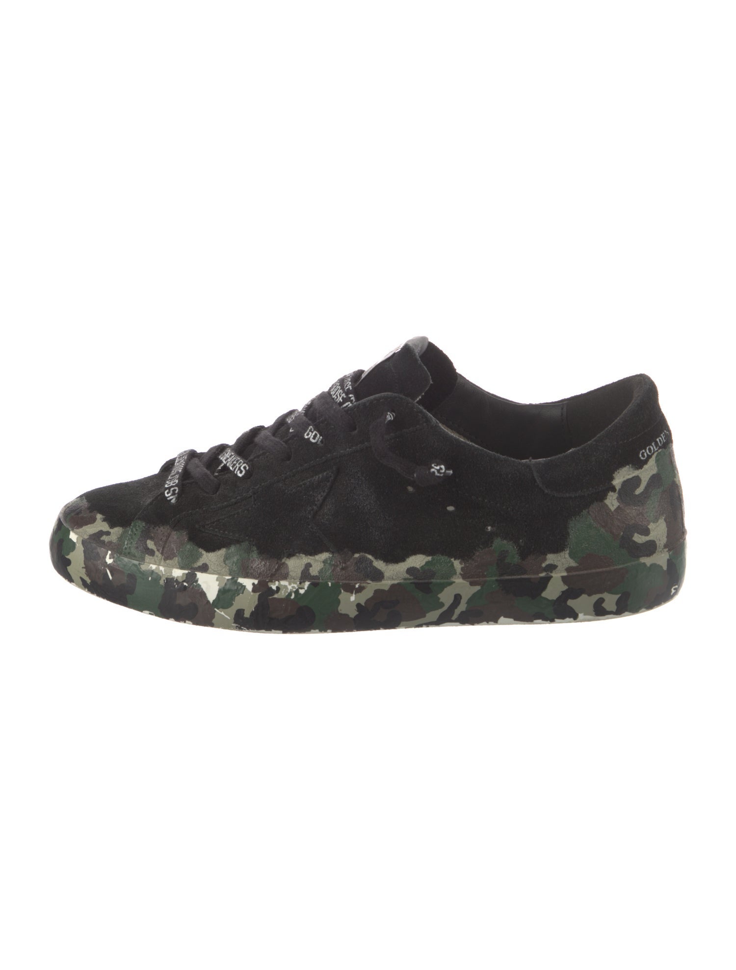 Golden Goose Suede Camouflage Print Sneakers