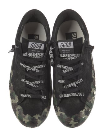 Golden Goose Suede Camouflage Print Sneakers