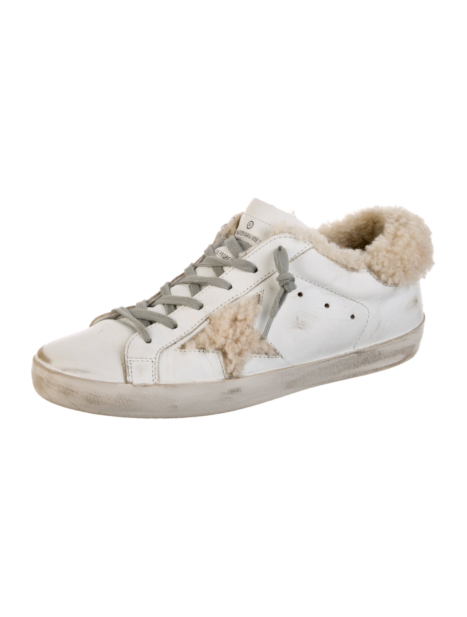 Golden Goose Leather Printed Sneakers