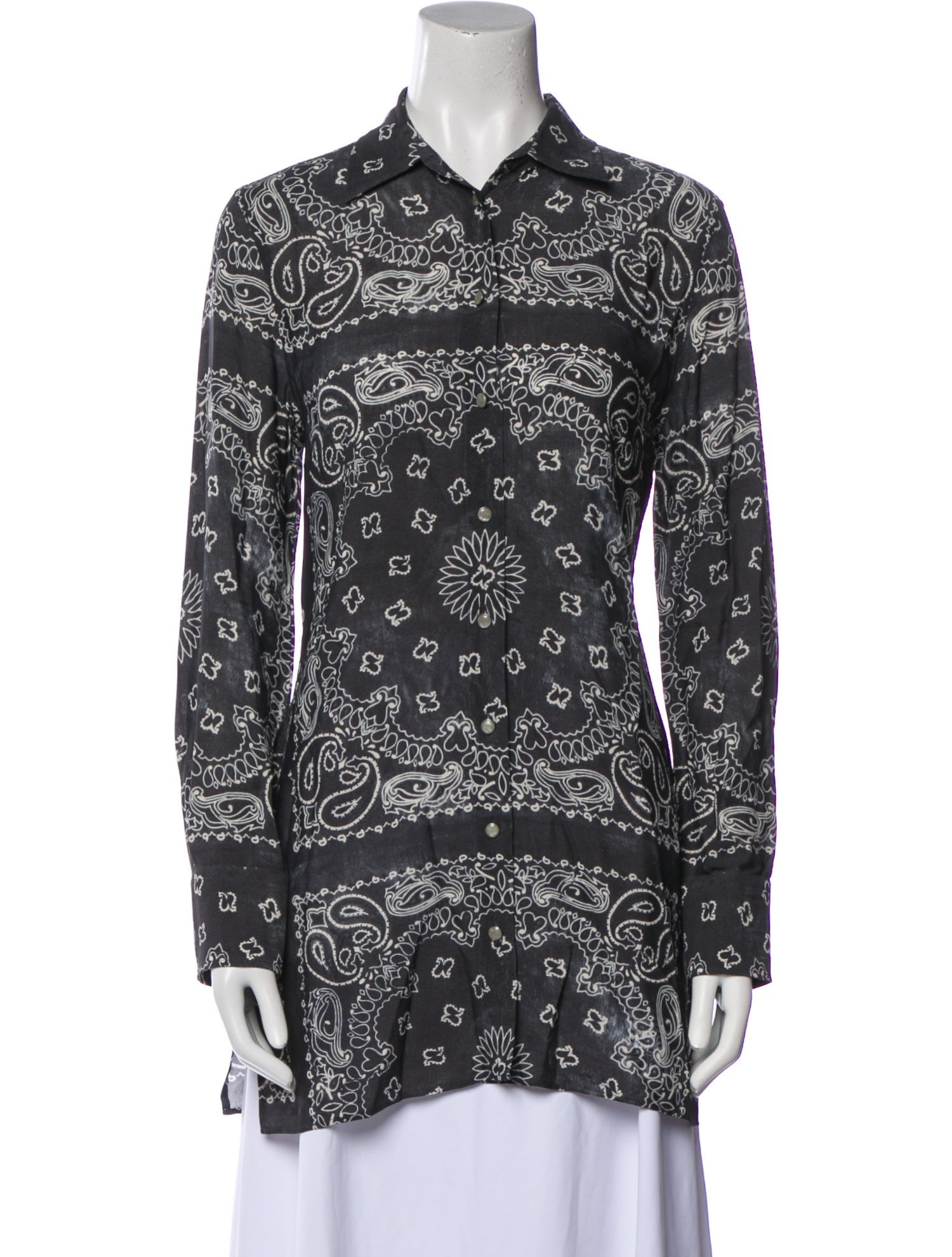 Golden Goose Paisley Print Long Sleeve Tunic
