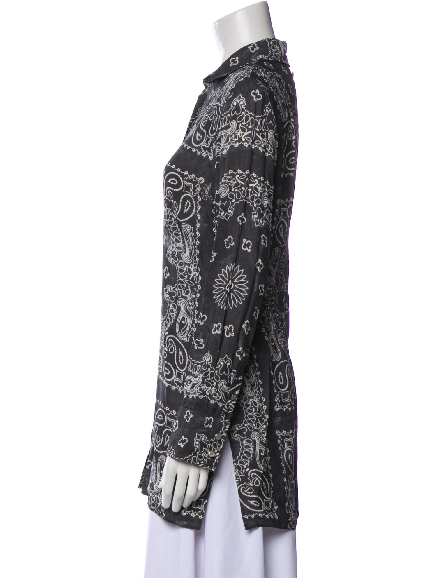 Golden Goose Paisley Print Long Sleeve Tunic