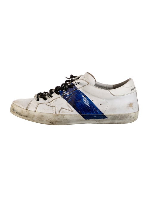 Golden Goose Leather Colorblock Pattern Sneakers