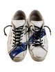 Golden Goose Leather Colorblock Pattern Sneakers