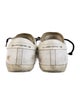Golden Goose Leather Colorblock Pattern Sneakers