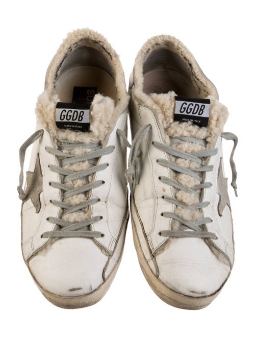 Golden Goose Leather Printed Sneakers