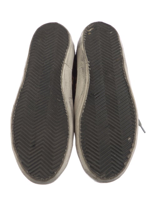 Golden Goose Ponyhair Animal Print Sneakers