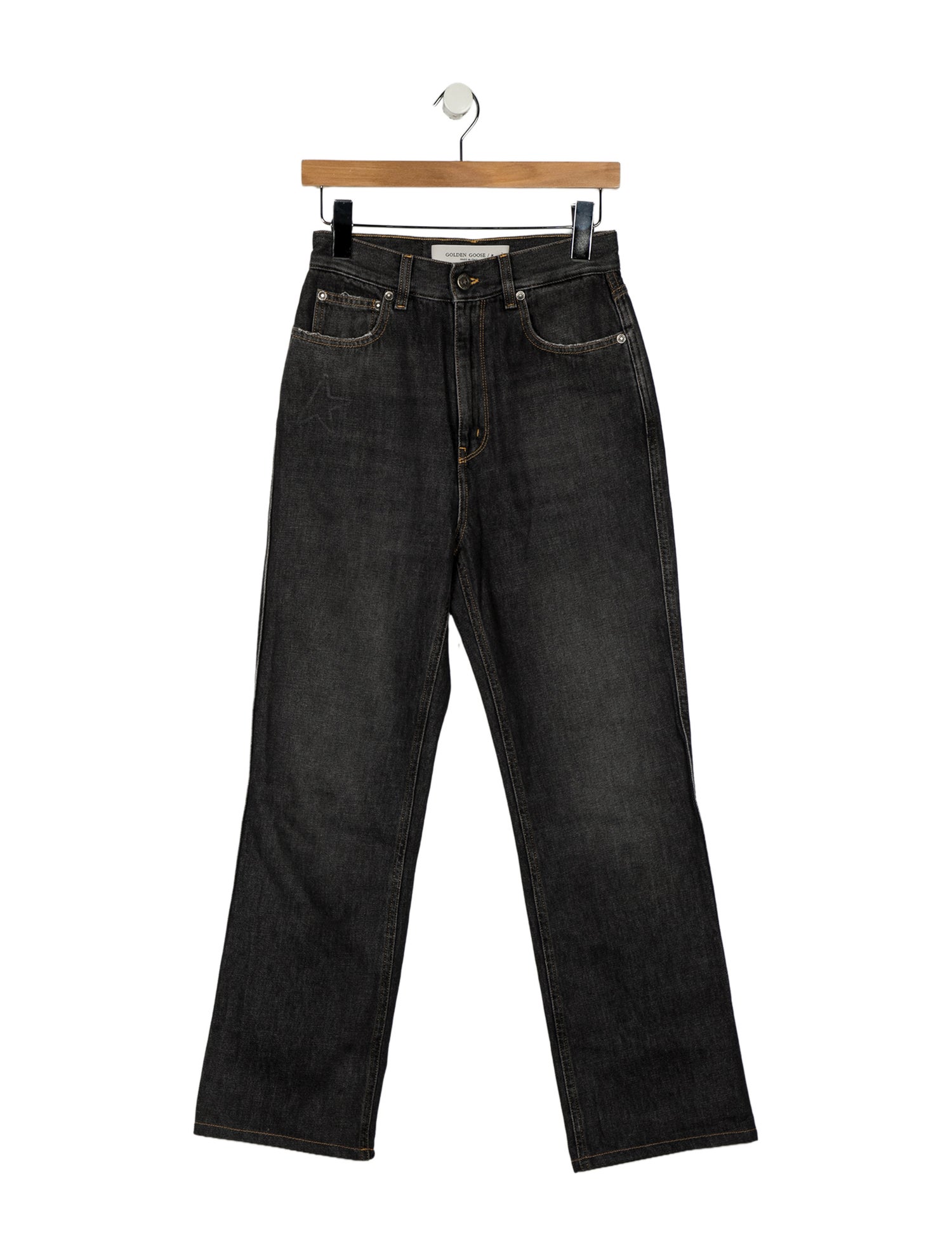 Golden Goose High-Rise Straight Leg Jeans