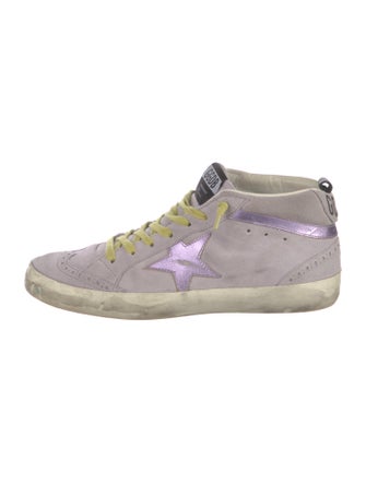 Golden Goose Suede Graphic Print Sneakers