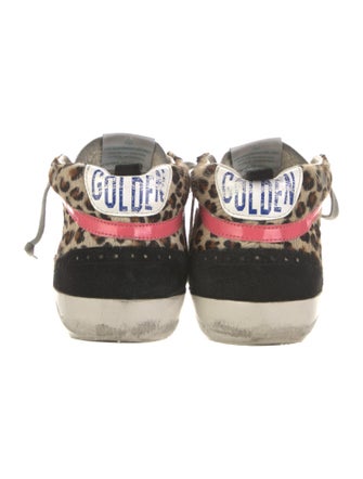 Golden Goose Ponyhair Animal Print Sneakers