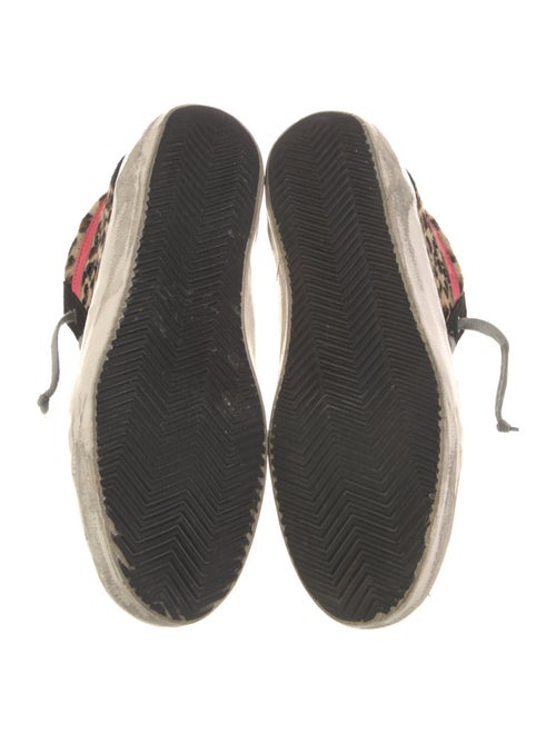 Golden Goose Ponyhair Animal Print Sneakers