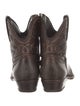 Golden Goose Leather Embroidered Accent Western Boots