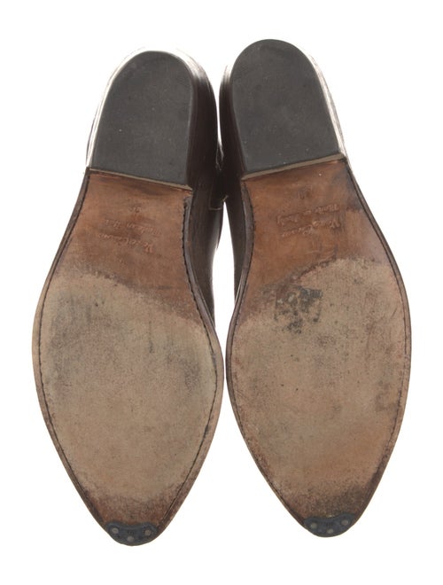 Golden Goose Leather Embroidered Accent Western Boots