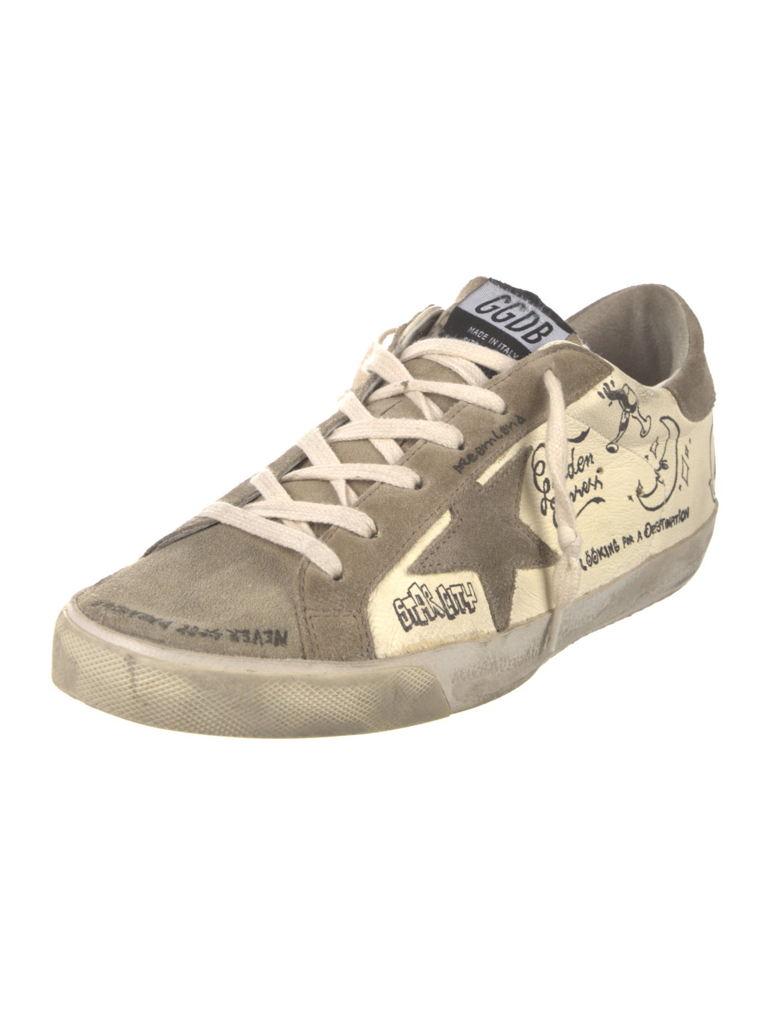 Golden Goose Suede Printed Sneakers
