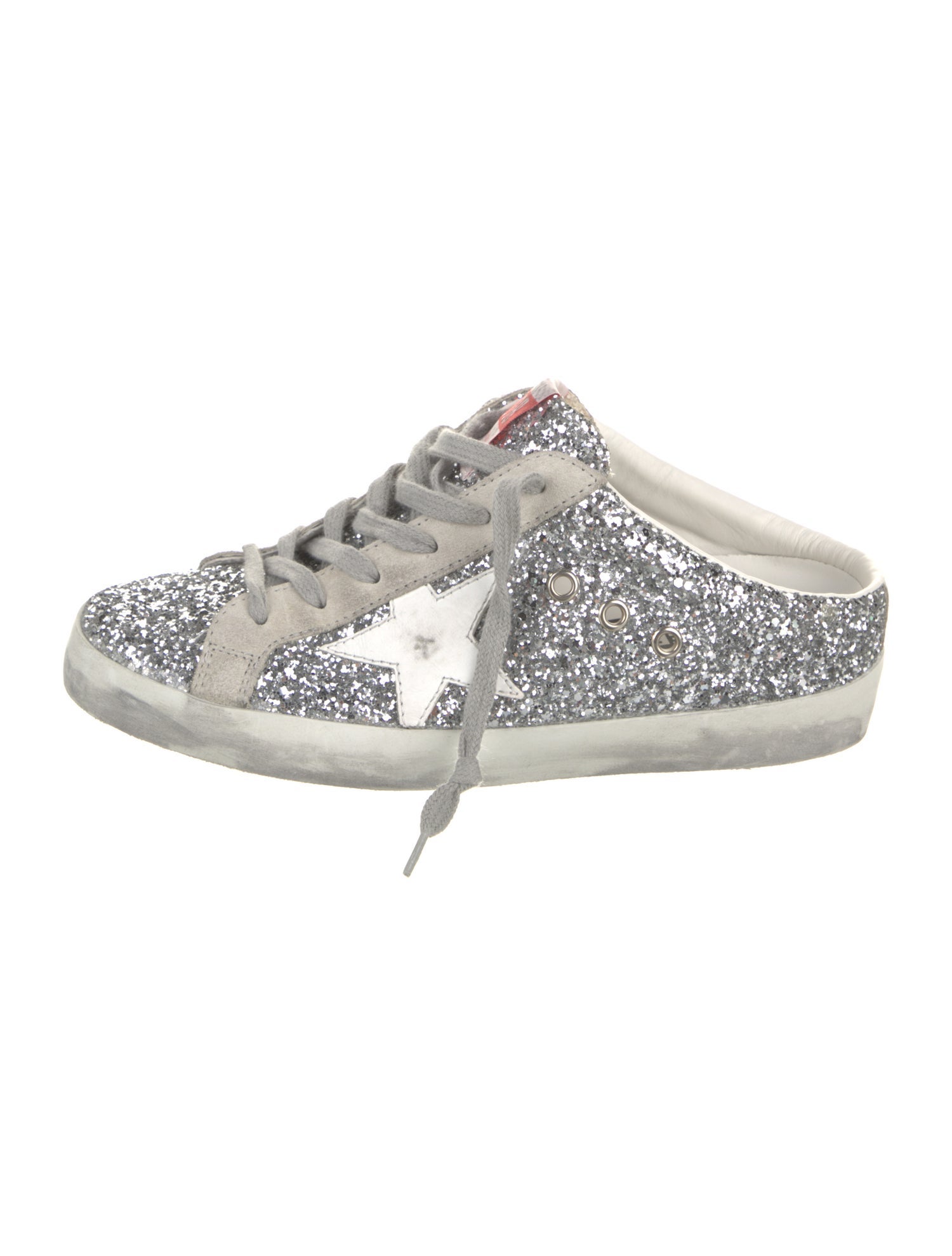 Golden Goose Glitter Graphic Print Sneakers
