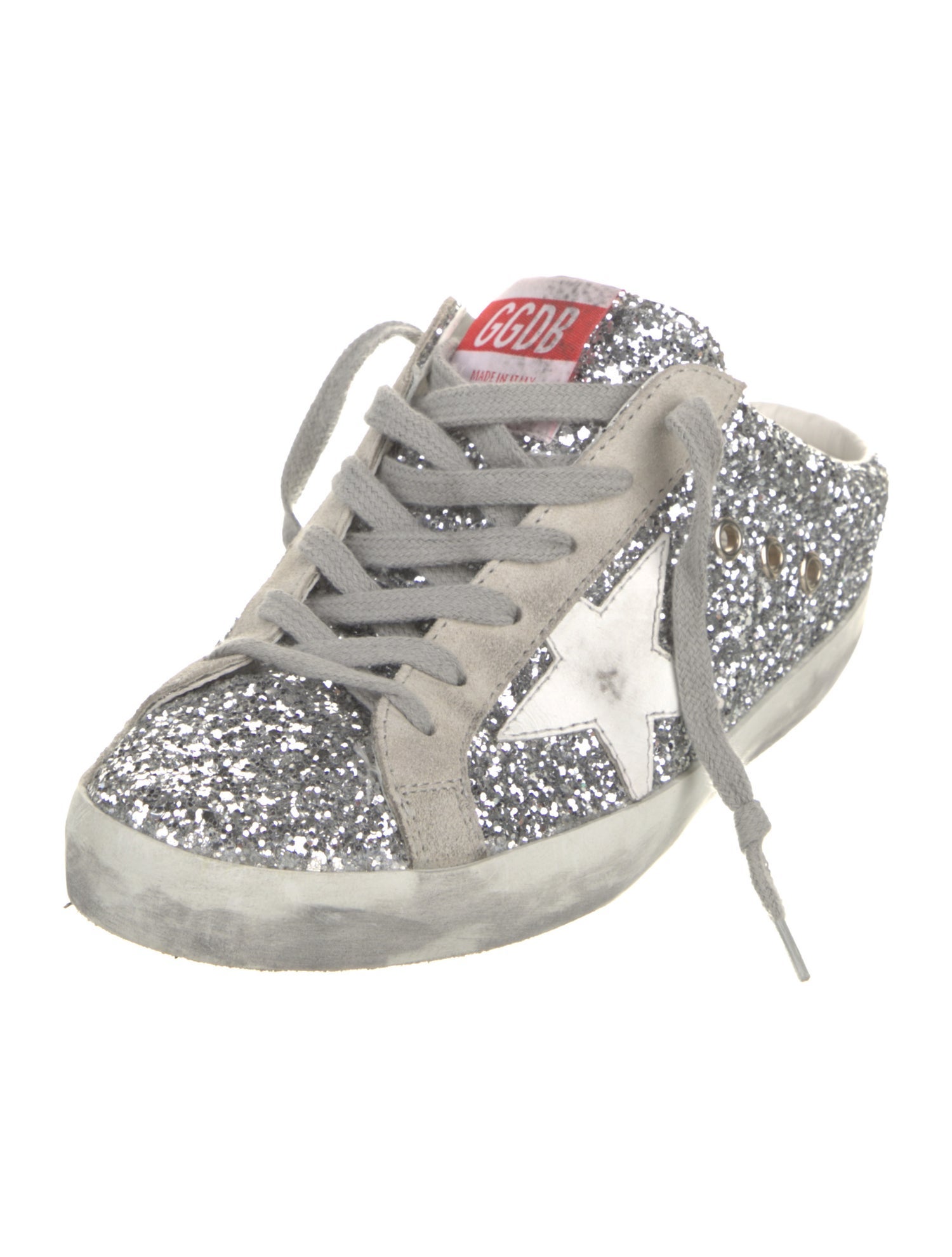 Golden Goose Glitter Graphic Print Sneakers