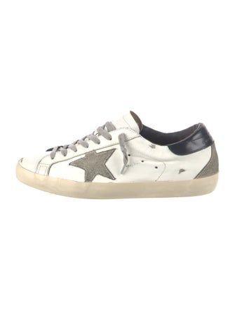 Golden Goose Leather Printed Sneakers