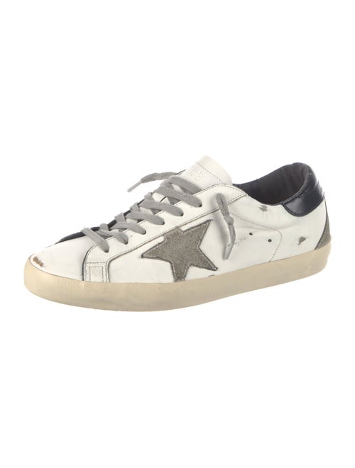 Golden Goose Leather Printed Sneakers