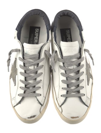 Golden Goose Leather Printed Sneakers
