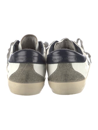 Golden Goose Leather Printed Sneakers