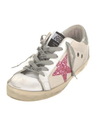 Golden Goose Canvas Graphic Print Sneakers