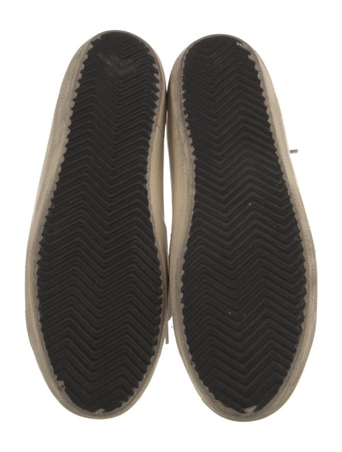 Golden Goose Leather Graphic Print Sneakers