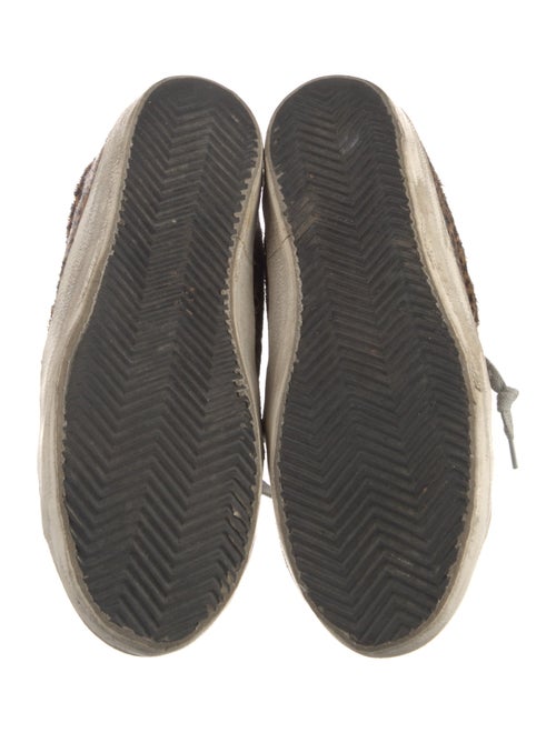 Golden Goose Ponyhair Animal Print Sneakers