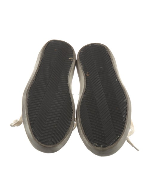 Golden Goose Leather Glitter Accents Sneakers